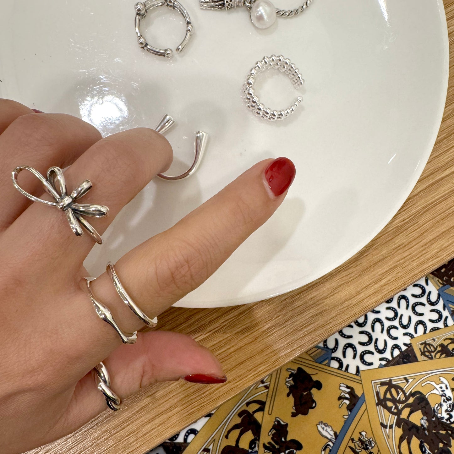 Two Line Open Ring