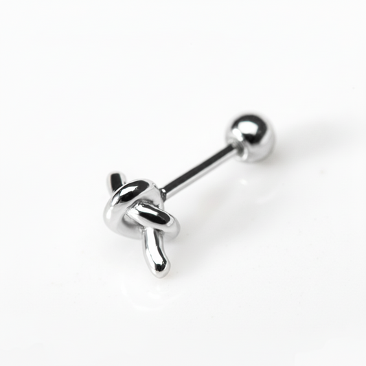 Silver Knot Piercing