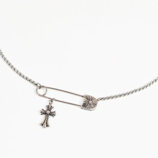 Cross Pin Necklace